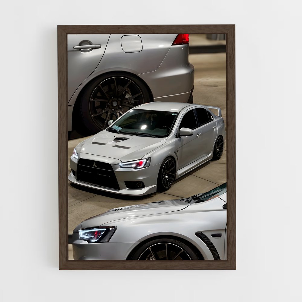 Poster Lancer Evolution X éblouissant – affiche Mitsubishi (vue 5)